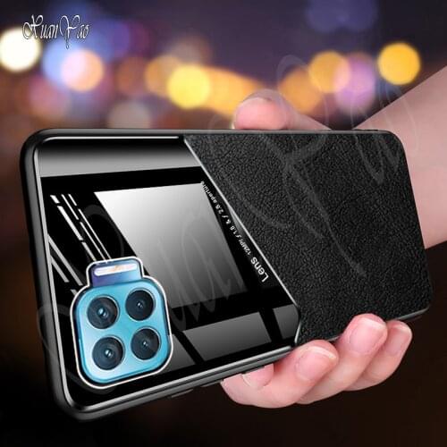 XUANYAO Original Luxury Metal Magnetic Leather Case For OPPO K5 K1 F9 F11 F15 F17Cover Silicone Soft Frame Ultra Slim Cover Case