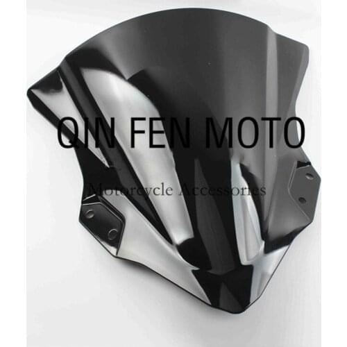 Black Motorcycle Front Windshield Fit For Kawasaki NINJA400 18-20