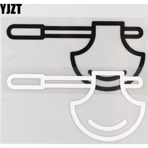 YJZT 16.1CM*7.9CM Cartoon Axe Weapon Pattern Car Sticker Decorative Vinyl Decal 1A-0512