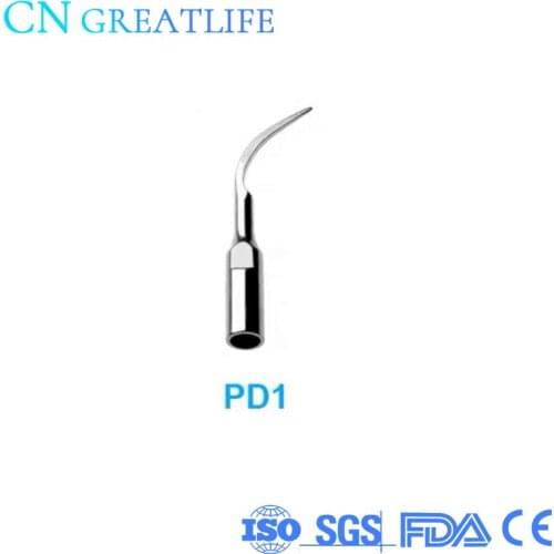Cheap EMS DTE Woodpecker Style PD1 5pcs Dental Ultrasonic Scaler Tip Dental Scaler Tips Scaler Tips