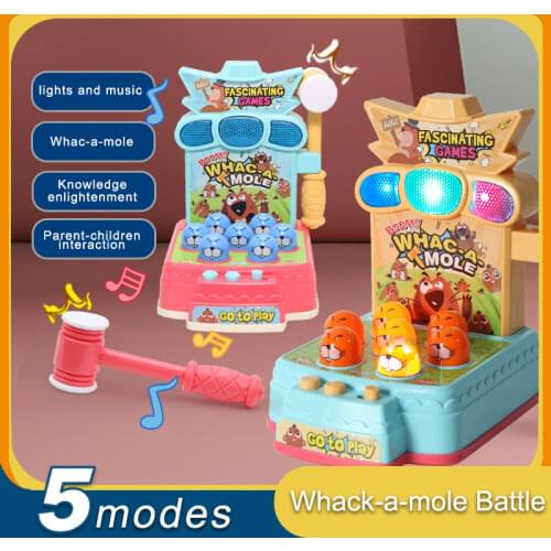 Childrens Music Electric Toy Kids Educational Early Education Game Machine Whack-a-mole Battle Parent-child Interaction Toys