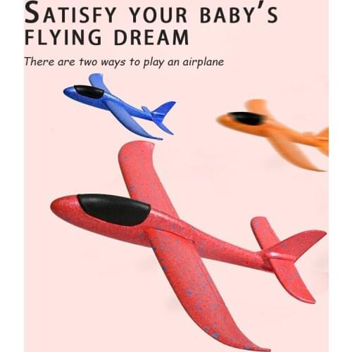 Childrens Toys online celebrity Assembled Aircraft Swirling Foam Hand-thrown Glider Outdoor Sports Toys Gifts