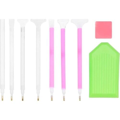 DIY Diamond Painting Accessories 5D Diamond Painting Cross Stitch Embroidery Pen Tools Set Mosaic Paste Glue Pen Kit