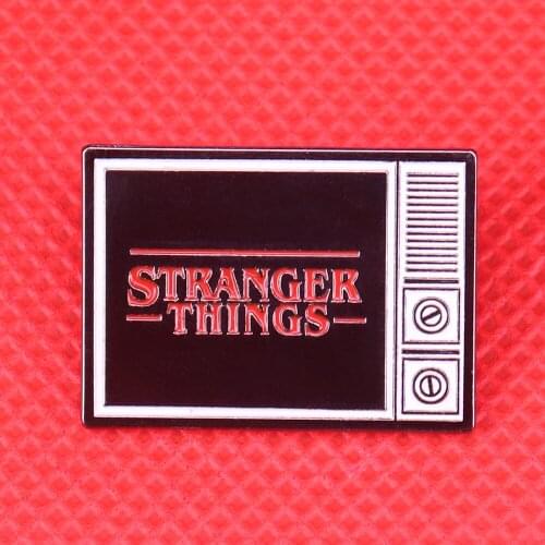 Stranger things enamel pin vintage TV brooch supernatural badge mysterious gift men women jewelry accessoires