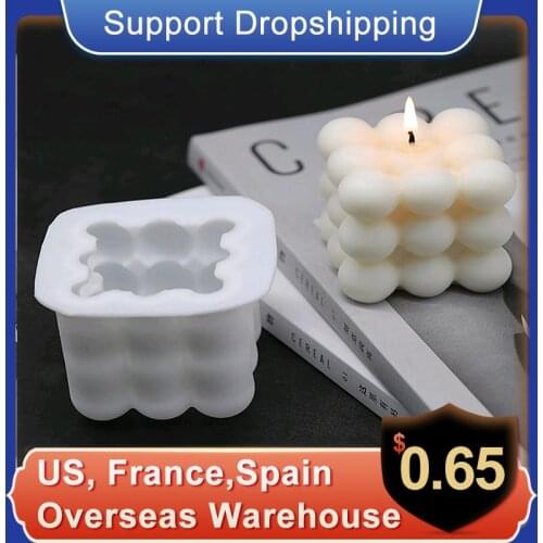 DIY Candles Mould Soy Wax Candle Mold Aromatherapy Plaster Candle 3D Silicone Mold Hand-made Soy Aroma Wax Soap Candles Mold