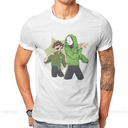 Dream SMP Game Pure Cotton TShirt Tecnoblade Basic T Shirt Homme Men Clothes New Design Trendy