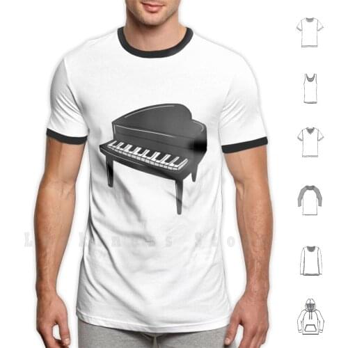 Artistic Piano T Shirt 6xl Cotton Cool Tee Artistic Piano Fun Cute Music Love Funny Love For Music Creative Musical Instrument