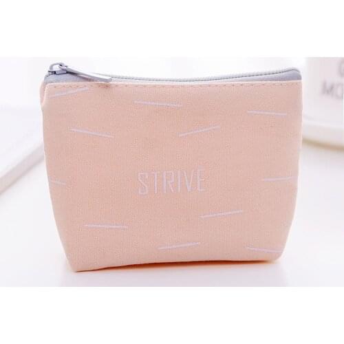 ISKYBOB Hot Sale Women Girls Canvas Fashion Coin Purse Mini Zipper Wallet Bag Change Pouch Key Card Holder
