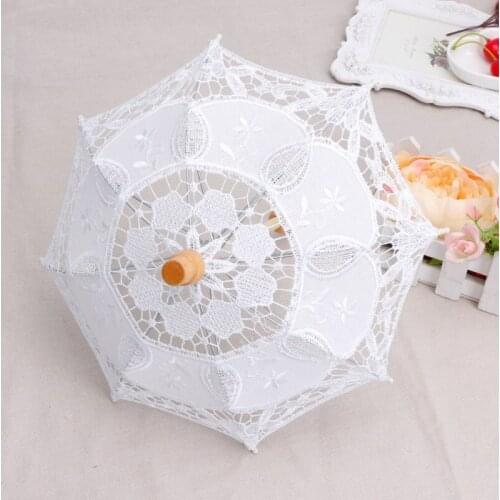K1KC Newborn Baby Photography Props Lace Umbrella Infant Shooting Photo Prop