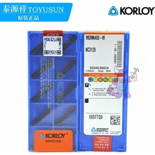 KORLOY CNC insert MGMN400-M NC3020 NC3120