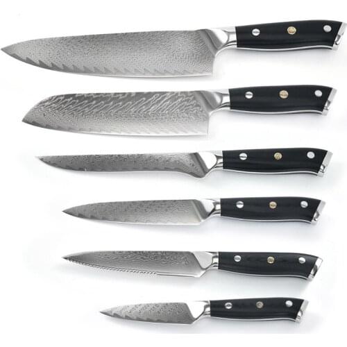 Damascus set knife combination boning knife steak knife fruit knife Damascus Japanese kitchen knife