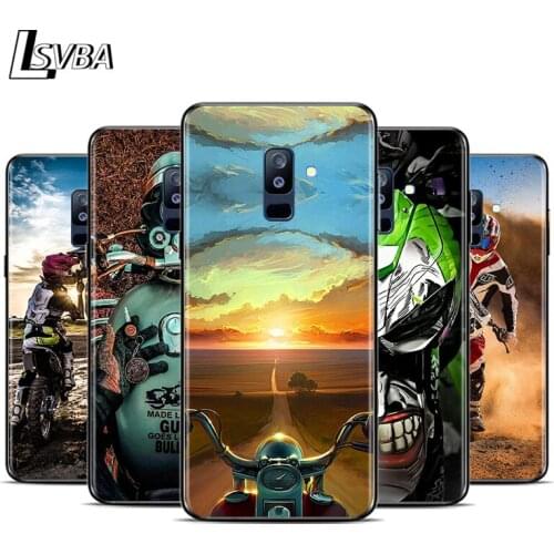 Retro Moto Cross Motorcycle For Samsung Galaxy A9 A8 A7 A6 A6S A8S A5 A3 Star Plus 2018 2017 2016 Soft Phone Case