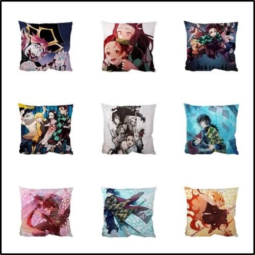 Cartoon Anime Demon Slayer: Kimetsu no Yaiba Tomioka Giyuu Cushion Cover Car Sofa Throw Pillows Home Decorative Pillow cushion