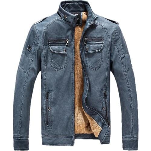Men Lether Jackets PU Leather Jaqueta Masculinas Inverno Couro Jacket Jaquetas De Couro Mens Waterproof Winter Leather Jacket