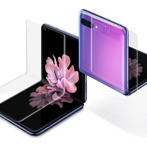 6D Screen Protector For Samsung Galaxy Z Flip Soft Flexible Hydrogel Film Screen Guard Gel Full Cover Not Glass