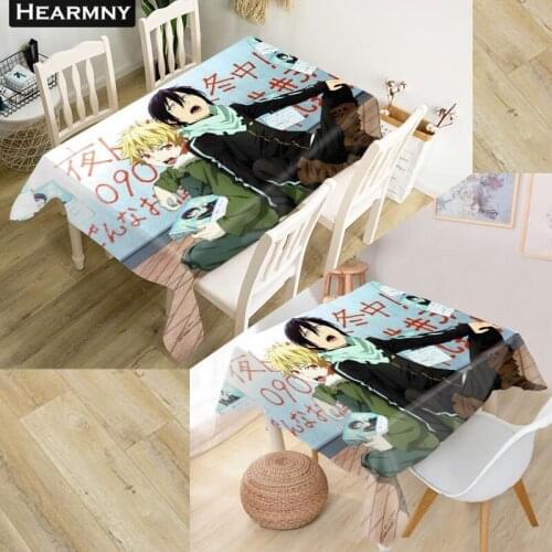 Custom Noragami Tablecloth Decorations Home Rectangular Party Table Covers Office Plain More Size Kitchen Dining Table