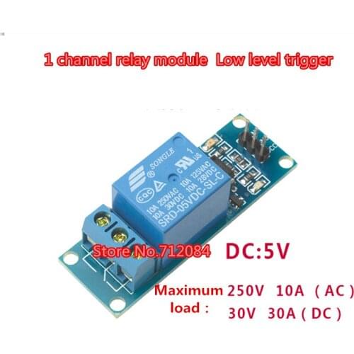5V 1 one channel relay module with optocoupler isolation Low level trigger, relay switch with indicator light