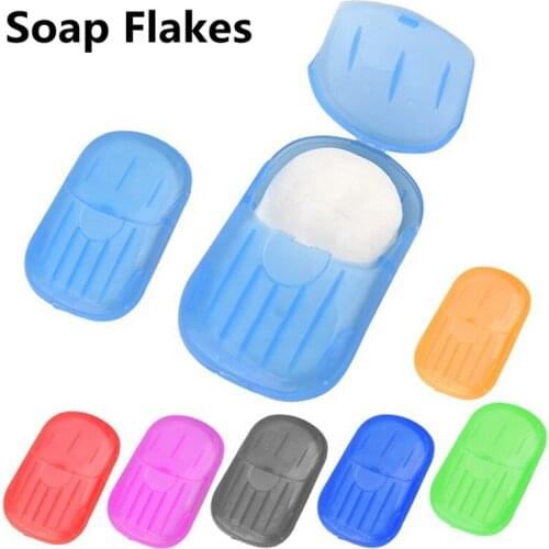 20/50PCS Disposable Mini Travel Soap Paper Scented Sheets Washing Hand Bath Cleaning Portable Boxed Foaming Soap Paper