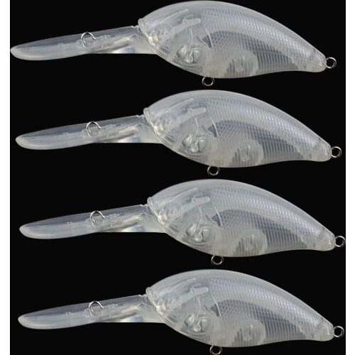 Outdoor Fishing 5Pcs 10Cm 11G Lure Plastic Hard Bait Transparent Fake Bait Fishing Gear Wholesale Embryo Artificial Fish Lure