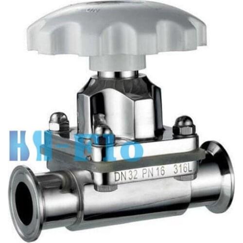 3/4" 316L Stainless Steel Sanitary Tri Clamp Diaphragm Valve Brew beer Dairy Product