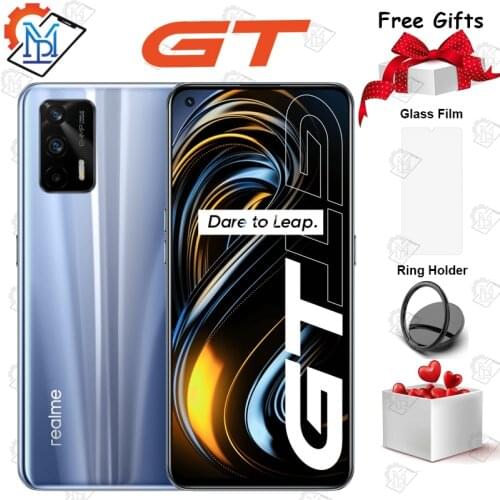 2021 Original Realme GT 5G Mobile Phone 6.43 Inch 120Hz 8G+128G Snapdragon 888 Octa Core Android 11 65W Fast Charger Smartphone