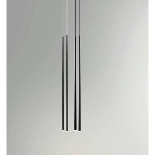 Postmodern Linear Minimalist Chandelier Led Long Pendant Lamp Hanging Light Fixture Restaurant Bar Designer Combination Lights