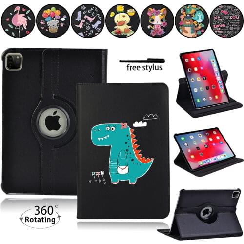 360 Rotating Case for Apple IPad Pro 11" A1934 A2068/IPad Pro 9.7" A1673/Pro 10.5" A1701 A1709 Tablet Protective Cover + Stylus