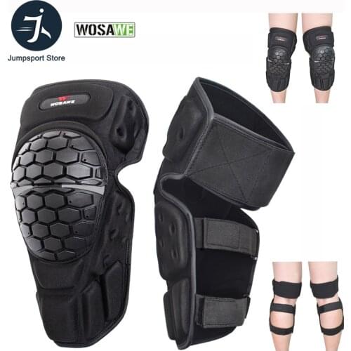 WOSAWE Sports Motorcycle Knee Protector Pads Knee Brace Ski Snowboard Skate Cycling Support Motocross Brace Safety Knee Guards