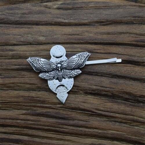 10pcs 2021 New Fashion Gothic Dead Moth Butterfly Hairclip Insect Animal Witchcraft Hair Accessories