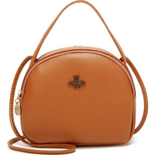 Womens Handbag Wholesale Bee Shoulder/Crossbody Bag Simple Solid 2021 New Handbag Small Lady Purse Femal Wallet