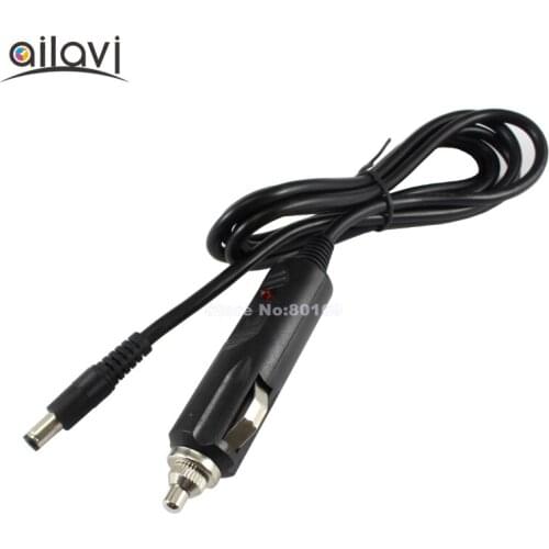 12V24V10A Car Charging Wire DC5.5*2.1mm Conversion Line High Power Car Power Cord With Red LED