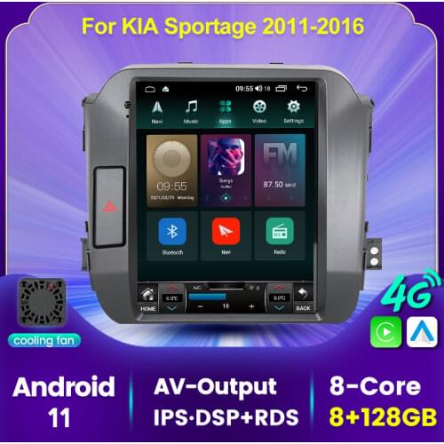 2Din Android 11 4G LTE Radio RDS Car Multimedia Video Player for KIA Sportage 3 2010 2011-2016 Navigation GPS 2din Tesla Screen