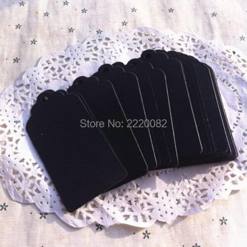 Free shipping 300 pcs a lot 4.5x9cm blank 350 gsm black paper tag/baking price tag/garment printed paper tag/gift packing tag
