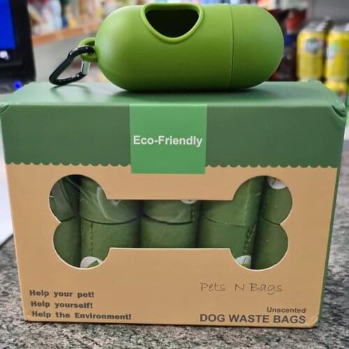 Biodegradable Pet Dog Poop Bag Zero Waste Dog Pooper Bags Paw Doggy Litter Poop Bag Dispenser Pets Products For Dogs 20 Rolls