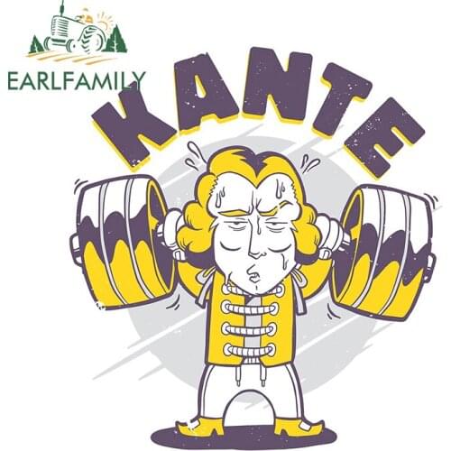 EARLFAMILY 13cm x 11.8cm for Fitness Man Car Stickers Refrigerator Decoration Scratch-proof Vinyl Race Car Camper SUV VAN Decal