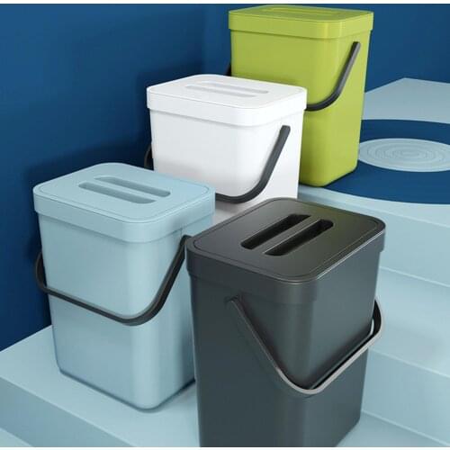 Kitchen Garbage Bin Wall Mounted Trashcan for Bathroom Toilet Waste Storage Bucket Car trash can Kitchen storage bins