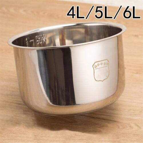 Rice Cooker Liner Pressure Cooker Lnner 6L Pot Rice Cooker Pressure Cooker Double Bottom Inner Pot Non-stick Pot Inner Pot