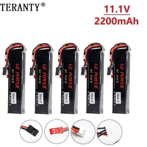 11.1V 2200mAh 8C 3S Lipo Rechargeable Battery for Walkera DEVO 7 DEVO 10 DEVO12E F12E WFLY9 RadioLink AT9 AT10 Transmitter 5Pcs