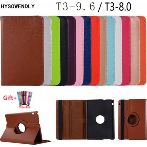 Magnetic PU Leather Cover For Huawei T3 10 AGS-W09/L09/L03 9.6" Inch Tablet Case For Huawei MediaPad T3 8.0 KOB-L09 KOB-W09 Case