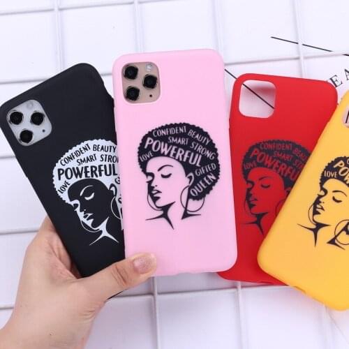 Curly hair Girl Woman Case for iPhone 12 Mini 11 Pro X XS Max XR 8 7 6 6s Plus Soft Phone Cover