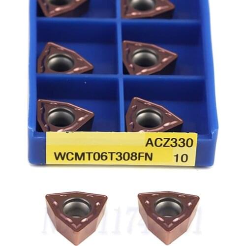 WCMT050308FN ACZ330 Carbide Insert External Turning Tools WCMT06T308FN ACZ330 WCMT080412FN ACZ330 CNC lathe Tools Cutting Blades