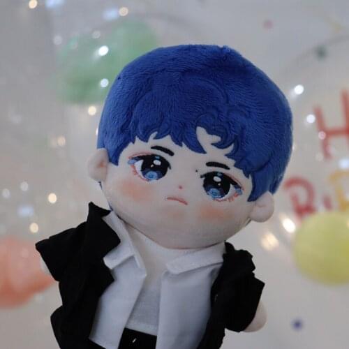 Limited Wang Yibo Star Street Dance 20cm Plush Doll Body With Clothes Costume Toy Cosplay Xmas Gift C