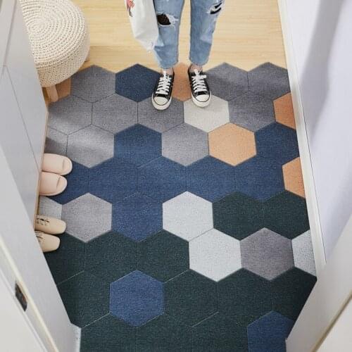 Anti-SlipDoor Mats PVC Silk Loop Entrance Mat Carpet Nordic Kitchen Living Room Simplicity Bedroom Rug Home Doormat Decoration