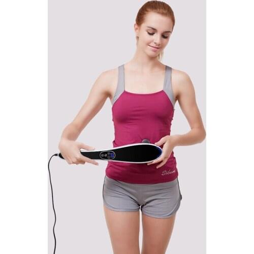 Handheld Electric Massager Household 4 Modes 4 Levels Red Theray Light Body Neck Back Massage Relaxation With 4 Heads