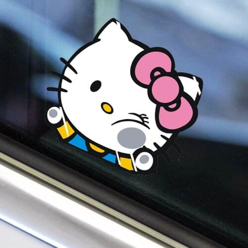 Dawasaru Funny Cute Lovely Cartoon Car Stickers Creative Decoration Decals for Windshield Auto Styling Tuning