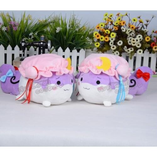TouHou Project Anime Patchouli Knowledge Short Plush Stuffed Doll Toys Pillow Student Cushion Cartoon Xmas Birthday Gifts New