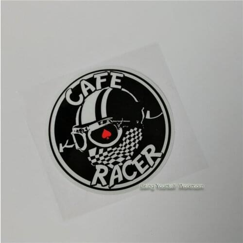 Vintage Cafe Racer Sticker Motorcyle Helmet Stickers vinyl Motocross Decals Racing Rider ACE Decals For Dirt Bikes