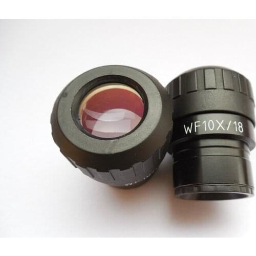 WF10X 18mm Adjustable Wide Angle Eyepiece Lens for Stereo Microscope with Mounting Size 30mm