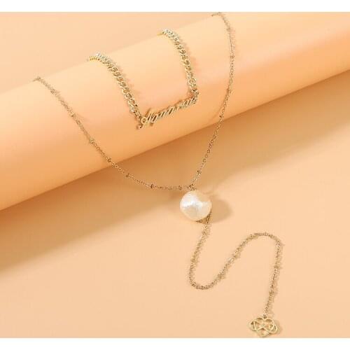 New Fashion Retro Geometric Pendant Collar Double chains leather simple choker Heart necklace gift for women girl 142721