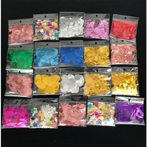 1 pack 15g 1.5cm PET Sprinkles Confetti Transparent Bubble Balloon Confetti Filler DIY Wedding Decoration Birthday Party Favors